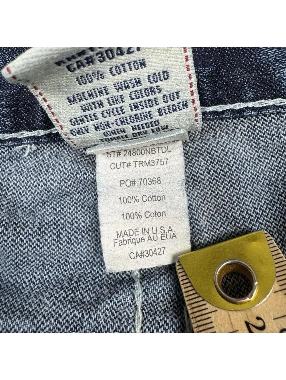 True Religion Bobby Big T Size 34 Mens Relaxed Loose Denim Jeans Y2K Made USA